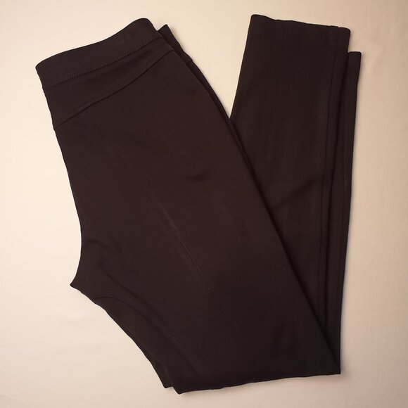 Chico's Equestrian Style Riding Pants Size 6 Mid Rise Skinny Leg Black Color - Picture 1 of 9